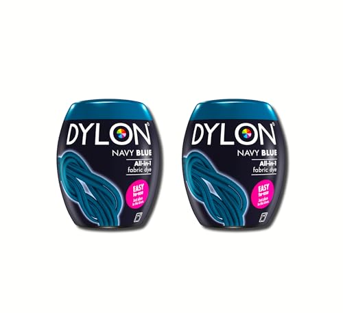 Dylon Maschinenfärbemittel, Pulver, Marineblau POD, 2 Packungen Dylon Maschinenfärbemittel, Pulver, Marineblau POD, 2 Packungen von Dylon