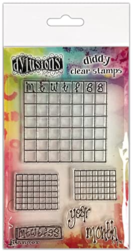 Ranger Dylusions Diddy Clear Stamps Check It Out! von Dylusions