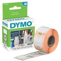 DYMO Etikettenrolle für Etikettendrucker S0722530 weiß, 13,0 x 25,0 mm, 1 x 1.000 Etiketten von Dymo