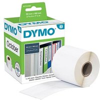 DYMO Etikettenrolle für Etikettendrucker S0722480 weiß, 59,0 x 190,0 mm, 1 x 110 Etiketten von Dymo