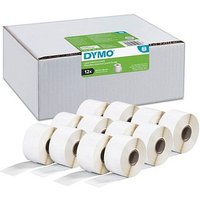 DYMO Etikettenrollen für Etikettendrucker S0722400 weiß, 89,0 x 36,0 mm, 12 x 260 Etiketten von Dymo