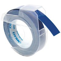 DYMO Prägeband 3D 12744 520106, 9 mm weiß auf blau von Dymo