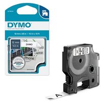 DYMO Schriftband D1 16957 S0718040, 12 mm schwarz auf weiß von Dymo