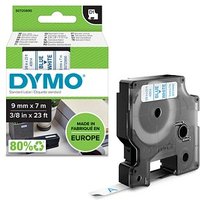 DYMO Schriftband D1 40914 S0720690, 9 mm blau auf weiß von Dymo