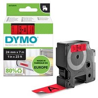 DYMO Schriftband D1 53717 S0720970, 24 mm schwarz auf rot von Dymo