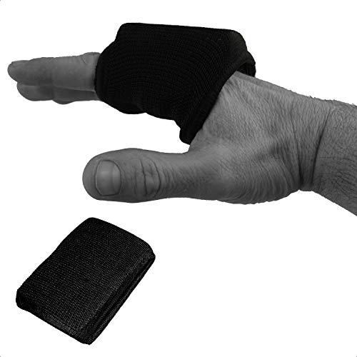 Dynamix Athletics Knuckle Guards EVO - Elastischer Knöchelschutz Bandagen Polster für Boxbandagen Knöchelschoner Boxen … (Schwarz) von Dynamix Athletics