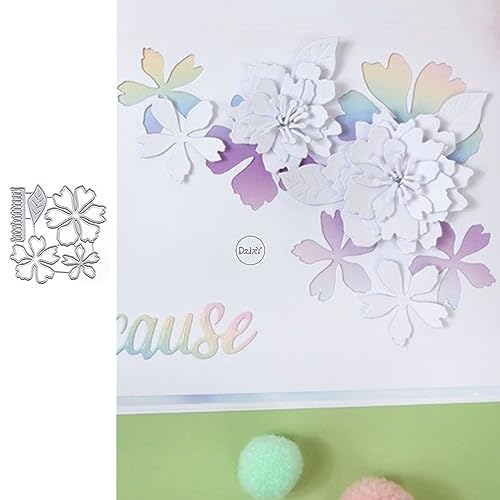 DzIxY Azalee Blatt Metall Stanzformen für Kartenherstellung Kit Prägung Papier Stanzformen Scrapbook Maschine Schablonen Lagerung Taschen Supplies von DzIxY