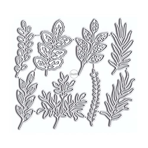 DzIxY Metall-Stanzformen mit Blättern, für Kartenherstellung, Prägepapier, Stanzformen, Scrapbooking, Maschinen, Schablonen, Aufbewahrungstaschen, Zubehör DzIxY Metall-Stanzformen mit Blättern, für Kartenherstellung, Prägepapier, Stanzformen, Scrapbooking, Maschinen, Schablonen, Aufbewahrungstaschen, Zubehör von DzIxY