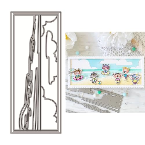 DzIxY Metall-Stanzschablonen für Kartenherstellung, Motiv: Meereswellen, Wolken, Streifen, Hintergrund, Prägepapier, Stanzform-Set, Scrapbook-Schablonen, Zubehör, Maschinenvorlagen DzIxY Metall-Stanzschablonen für Kartenherstellung, Motiv: Meereswellen, Wolken, Streifen, Hintergrund, Prägepapier, Stanzform-Set, Scrapbook-Schablonen, Zubehör, Maschinenvorlagen von DzIxY
