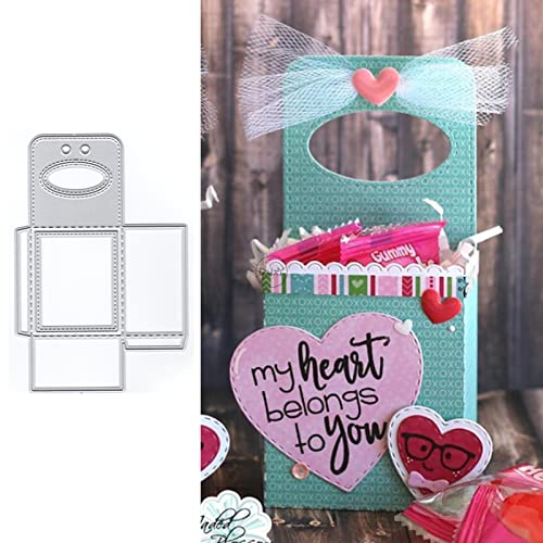 DzIxY Schöne Geschenkbox Rahmen Metall Stanzformen für Kartenherstellung Prägepapier Stanzformen Sets Album Scrapbooking Vorlagen Schablonen Aufbewahrungstaschen von DzIxY