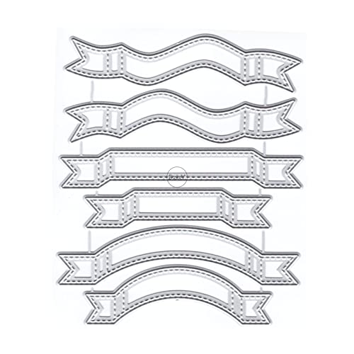 DzIxY Unregelmäßige Spitzenbordüre, Metall-Stanzformen für Kartenherstellung, Prägepapier, Stanzformen, Scrapbook, Maschinenschablonen, Aufbewahrungstaschen, Zubehör von DzIxY