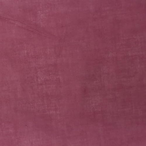 EU Fabrics Baumwoll-Voile-Gewebe | weicher einfarbiger Baumwoll-Rasenstoff zum Schneidern und Nähen | leicht für Bettwäsche und Quilten | 100% Baumwollstoff Meterware (Altrosa, Muster 10 x 10 cm) von E. U. Fabrics Ltd