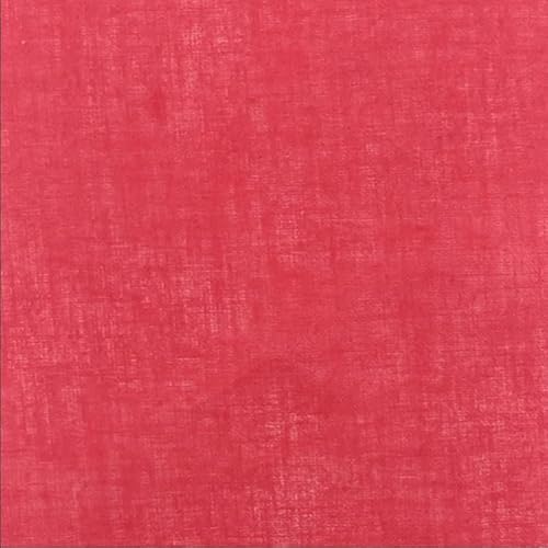 EU Fabrics Baumwoll-Voile-Stoff | Weicher einfarbiger Baumwoll-Rasenstoff zum Schneidern und Nähen | Leicht für Bettwäsche und Quilten | 100% Baumwollstoff Meterware (Rot, 1 Meter x 104 cm) von E. U. Fabrics Ltd