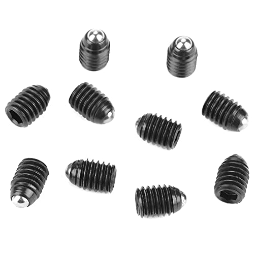 Kugelstößel, Kohlenstoffstahl, 10-teiliges Set für mechanische Geräte, Formen, Klemmen, automatische Maschinen, Druck- und Positionierungskomponenten (M6*10(10PCS)) von EALRIDV