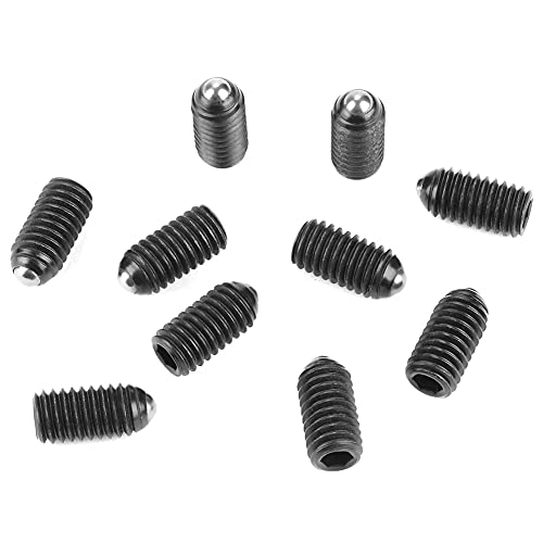 Kugelstößel, Kohlenstoffstahl, 10-teiliges Set für mechanische Geräte, Formen, Klemmen, automatische Maschinen, Druck- und Positionierungskomponenten (M6*12(10PCS)) von EALRIDV