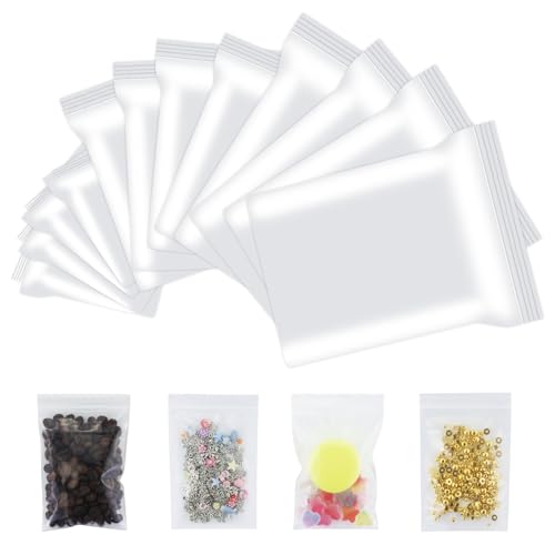 510 Stück Druckverschlussbeutel Wiederverschließbar Set,5 Größen Klein Zip Beutel Zipper Plastikbeutel Durchsichtige PE Polybeutel Klar Plastiktüten tüten Reißverschluss Tütchen Packung ziplock bags von EASYKEENECOM