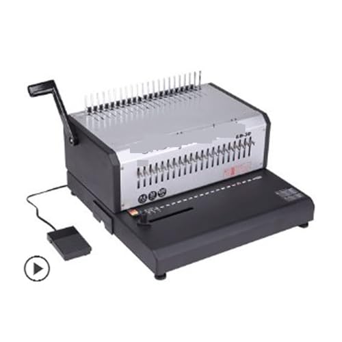 Bindemaschine, Elektrische Kammbindemaschine im A4-Format EB-30 Elektrische Stanzmaschine 21 Löcher Gummiringclips Dual-Use-Bindemaschine von EBAYTV