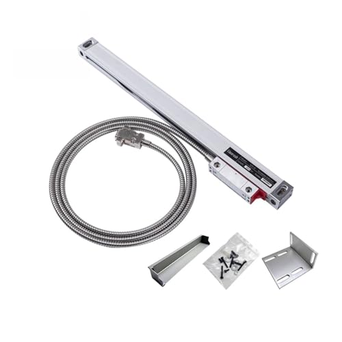 Gittersensor, Hochpräziser, schlanker, linearer Glasmaßstab, 1 µm, 5 V, TTL, 50–400 mm, optischer Encoder, Gitterlineal for Schleif- und Drehmaschinen(100mm travel 0.001mm) von EBAYTV