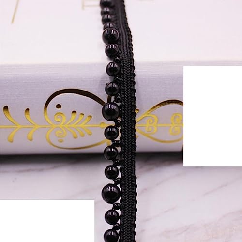 1 Yard Faux Perlen Perlen Spitze Fransen Trim Strass Applikationen Verzierungen für Hochzeitskleid Träger DIY (Color : 15, Size : 1 Yard) von EBRICON