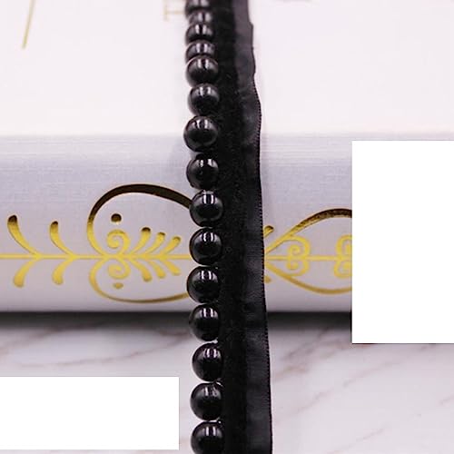 1 Yard Faux Perlen Perlen Spitze Fransen Trim Strass Applikationen Verzierungen für Hochzeitskleid Träger DIY (Color : 16, Size : 1 Yard) von EBRICON