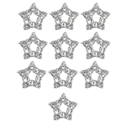 10 x Sternnägel, Strasssteine, baumelnder Sternanhänger, 3D-Stern-Nägel, Anhänger für Nageldekoration von EBVincxmk
