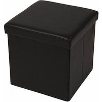 Echtwerk Hocker mit Stauraum Store Cube EW-SW-0410 schwarz Kunstleder von ECHTWERK