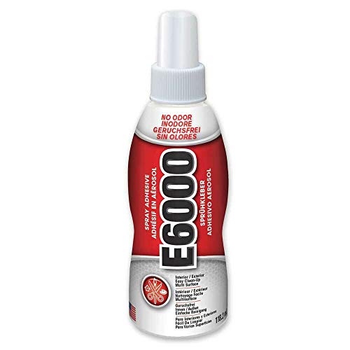 E6000 Pump-Sprühkleber, klar, stark, flexibel, wasserabweisend, fotosicher, 118 ml von ECLECTIC PRODUCTS