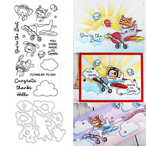 1 Satz Pilot DIY Stanzschablonen Und Stempel Scrapbooking Stanzmaschine Schablonen Stanzformen Für Andere Embossing Machine von ECMQS