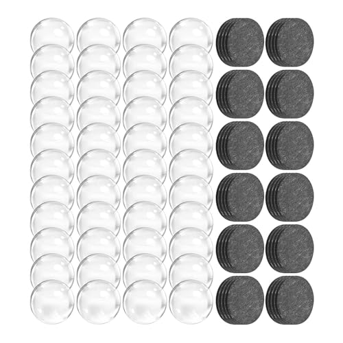 ECMQS 48pcs Glascabochons Und Runde Bastelmagnete Mit Kleber Rückenleichter Kühlschrankmagnete Und Klaren Glascabochons ECMQS 48pcs Glascabochons Und Runde Bastelmagnete Mit Kleber Rückenleichter Kühlschrankmagnete Und Klaren Glascabochons von ECMQS