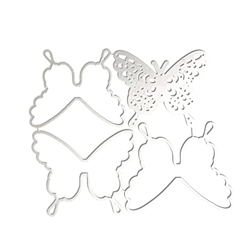 ECMQS Vierschichtige Metall-Stanzformen für Schmetterlinge, Stempel, Basteln, Schablonen, Schablonen zum Prägen, Scrapboo ECMQS Vierschichtige Metall-Stanzformen für Schmetterlinge, Stempel, Basteln, Schablonen, Schablonen zum Prägen, Scrapboo von ECMQS