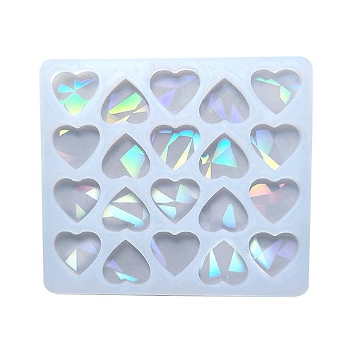 Ohr Studs Silikon Form Nette Liebe Herz Holographische Ohrringe Dekoration Anhänger Epoxidharz Formen Schmuck Machen Werkzeug von ECMQS