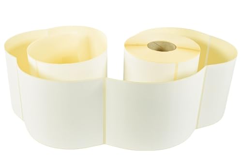 ECO - PRO PAP - Thermoetiketten 100 mm x 150 mm, 360 Stück pro Rolle, Thermoetikett mit BPA-freiem Thermopapier, Thermoetikettenband für Logistik und Lagerhaltung - Packung mit 10 Stück von ECO - PRO PAP