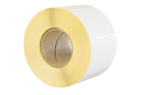 ECO - PRO PAP - Thermoetiketten 58 mm x 43, 800 Stück pro Rolle, Thermoetikett mit BPA-freiem Thermopapier, Thermoetikettenband für Logistik und Lagerhaltung - Packung mit 12 Stück von ECO - PRO PAP