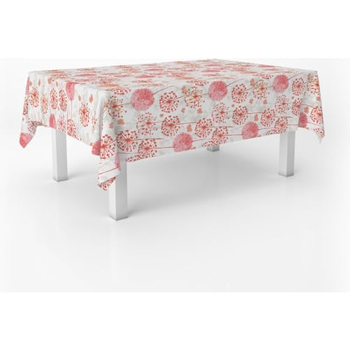 ECOMMERC3 Fleckabweisende Tischdecke für runden Tisch, Größe 140, rund | Schmutzabweisende Tischdecke, extra weich und wasserdicht, Freda ROT ECOMMERC3 Fleckabweisende Tischdecke für runden Tisch, Größe 140, rund | Schmutzabweisende Tischdecke, extra weich und wasserdicht, Freda ROT von ECOMMERC3
