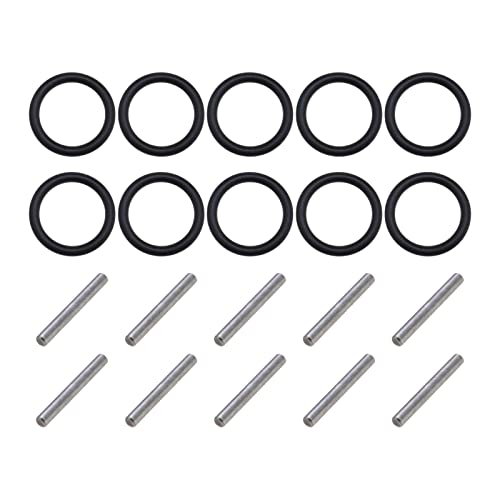 ECSiNG 10 Paar O-Ring und Sicherungsstift Ersatz Set 3mm Schlagring und 3x25mm Stift für 1/2'' 20-22 mm Schlagschrauber Nadellager von ECSiNG