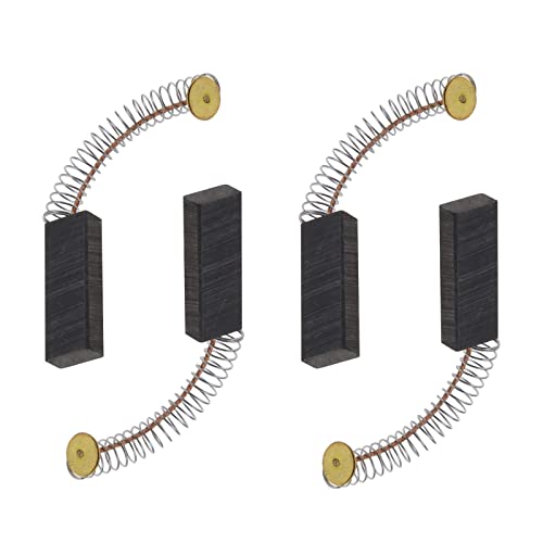 2 Paar Motor Kohlebürsten 6x11x30mm für Winkelschleifer Drehhammer Bohrer Kreissäge Elektrobohrer Kraftwerkzeug Teile Ersatz Zubehör Schwarz und Goldton von ECSiNG