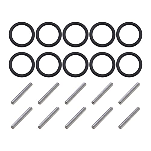 ECSiNG 10 Paar O-Ring und Ersatzstift 3 mm 3 Stifte 20 mm für 1/2 Zoll Schlagbuchse 8-19 mm Schlagschlüsselbrücke Nadellager von ECSiNG