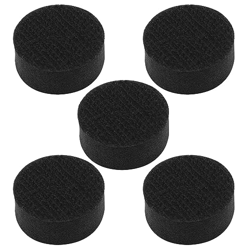 ECSiNG Weiche Schwamm-Pufferpads, 25 mm, keine Löcher, Klettverschluss, Beflockungsschwamm, Schleifpad, weiche Schaumstoff-Schnittstelle, Schleifstäbe, Schwammkissen, Pufferrückseite, 5 Stück von ECSiNG