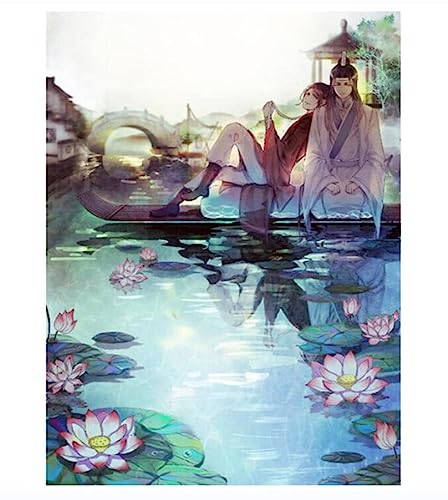 ECUCU Kreuzstich Set Vorgedruckt Mo Dao Zu Shi Animation vorgedruckter Kreuzstich 11CT Stickerei, 40 x 50 cm FüR Erwachsene Kinder AnfäNger von ECUCU