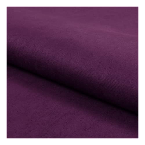 EDGE NUBUK Polsterstoff Meterware 148 cm breit, 100% Polyester, Gewicht 300 g/lfm, Microfaser, Velourleder ideal als oder Möbelstoff für Sofakissen, Polsterbezüge und Sitzkissen (66 Violett) von EDGE TEXTIL