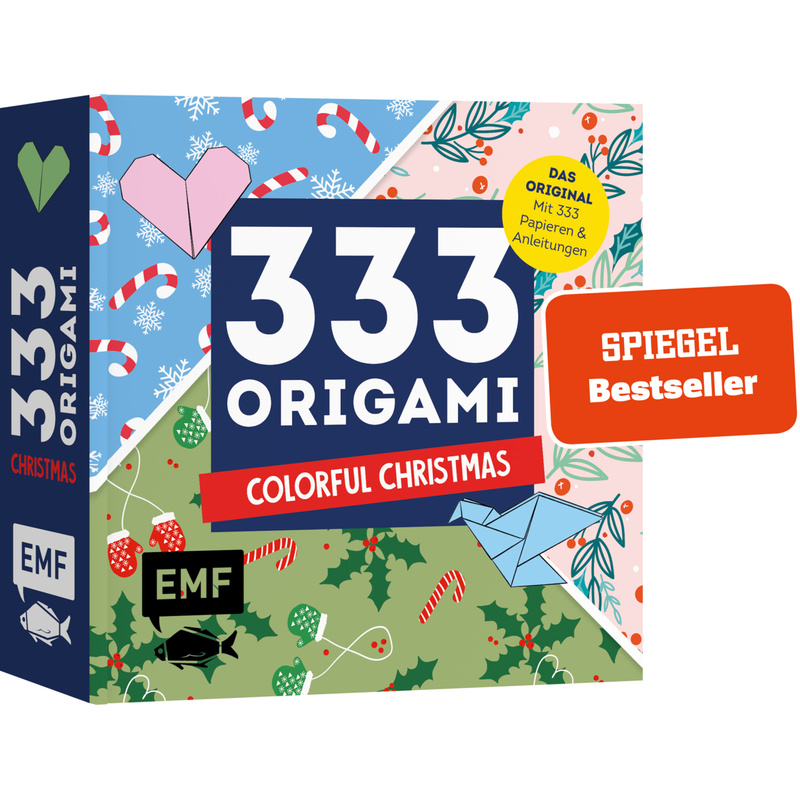 333 Origami - Colorful Christmas, Kartoniert (TB) von EDITION,MICHAEL FISCHER