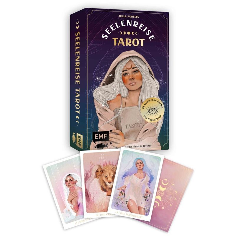 Tarot-Kartenset: Seelenreise Tarot - Julia Aurelia, Gebunden von EDITION,MICHAEL FISCHER