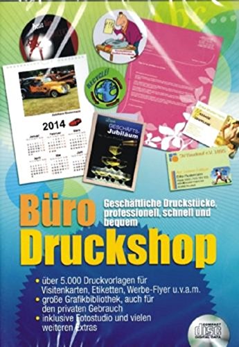 Büro Druckshop 5000 Druckvorlagen Etiketten Flyer uvm PC von EDITONNOVA