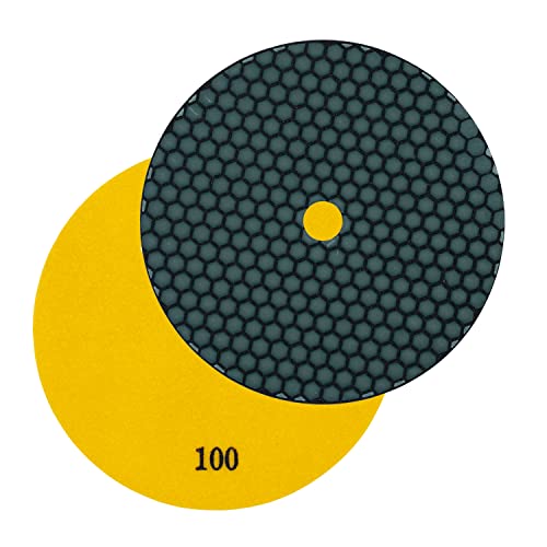 EDW Profi Diamant-Schleifpad für Trockenschliff, D = 230 mm, Körnung 100, Klettaufnahme, für Naturstein, Kunststein, Granit, Marmor, Glas, Keramik oder Fliesen EDW Profi Diamant-Schleifpad für Trockenschliff, D = 230 mm, Körnung 100, Klettaufnahme, für Naturstein, Kunststein, Granit, Marmor, Glas, Keramik oder Fliesen von EDW