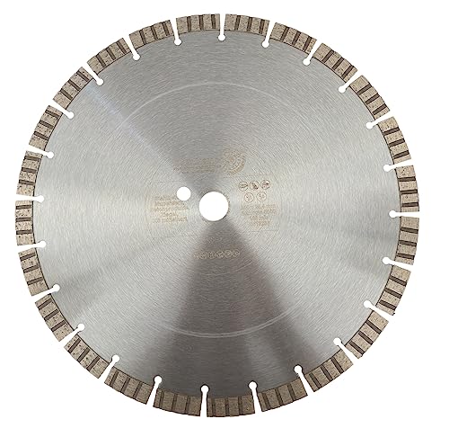 EDW Profi Diamant-Trennscheibe Beton 350 mm x 25,4 mm, Segmenthöhe 15 mm TURBO SUPERCUT, universelle Diamant Trennscheibe für Stahlbeton, Granit, Mauerwerk von EDW