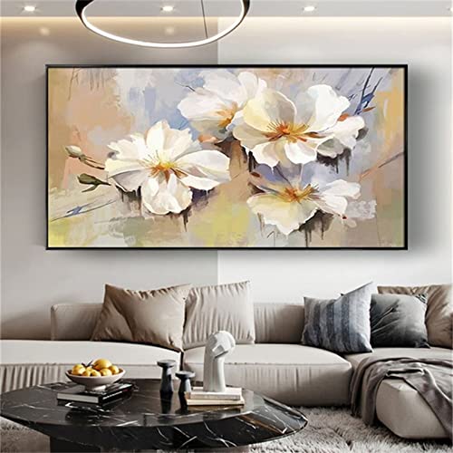 EGoSun Diamant Painting Bilder Groß, Blume DIY 5D Vollbohrer Kreuz Stich Stickerei Diamond Art Craft, Diamond Painting Kinder Erwachsene, Home Wanddekoration Diamant Malerei 50x100cm von EGoSun