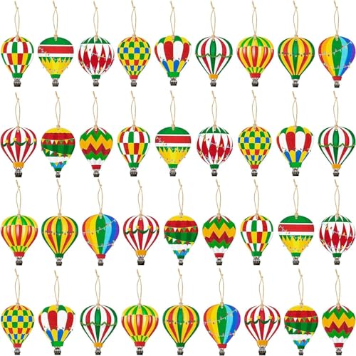 EGuangwiua 37PCS Heißluftballon Valentine Baum hängende Ornament von EGuangwiua