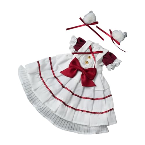 EHJRE 1:6 BJD Puppenkleid Kleidung Cosplay Ausbildung DIY Kinder 11,81 Zoll Machen Sie Ihr Eigenes Kostüm für Puppen mit Fantasie, ROT von EHJRE