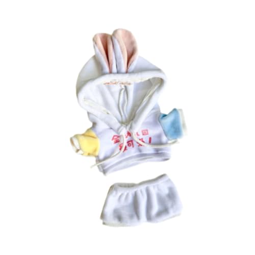 EHJRE 2X Puppen Hoodies Und Hosen ACCS Handgemachte Kleidung für 20cm Puppen von EHJRE