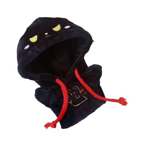 EHJRE Hoodie für Puppen, Miniatur-Kleidung für Figuren von 15–17 cm, Geschenke für Kinder, Schwarz von EHJRE